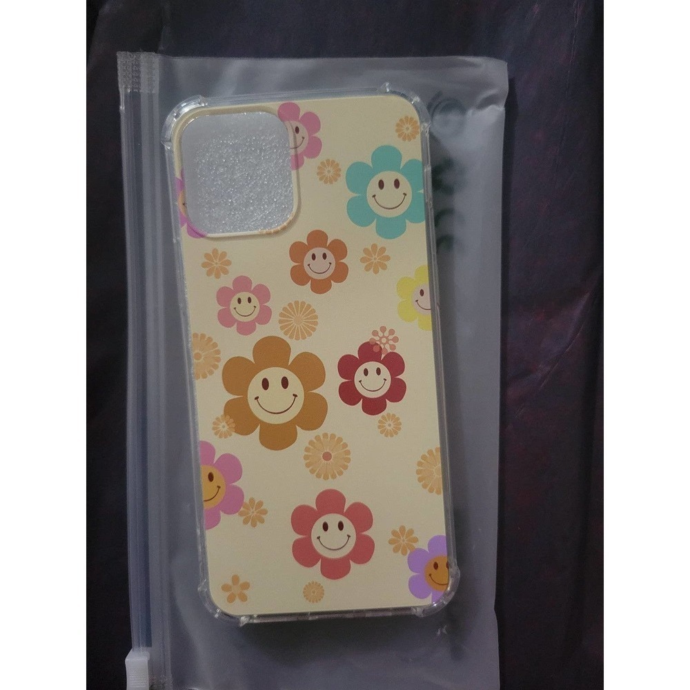 iphone 12 pro case Yellow Smiley Face Flowers